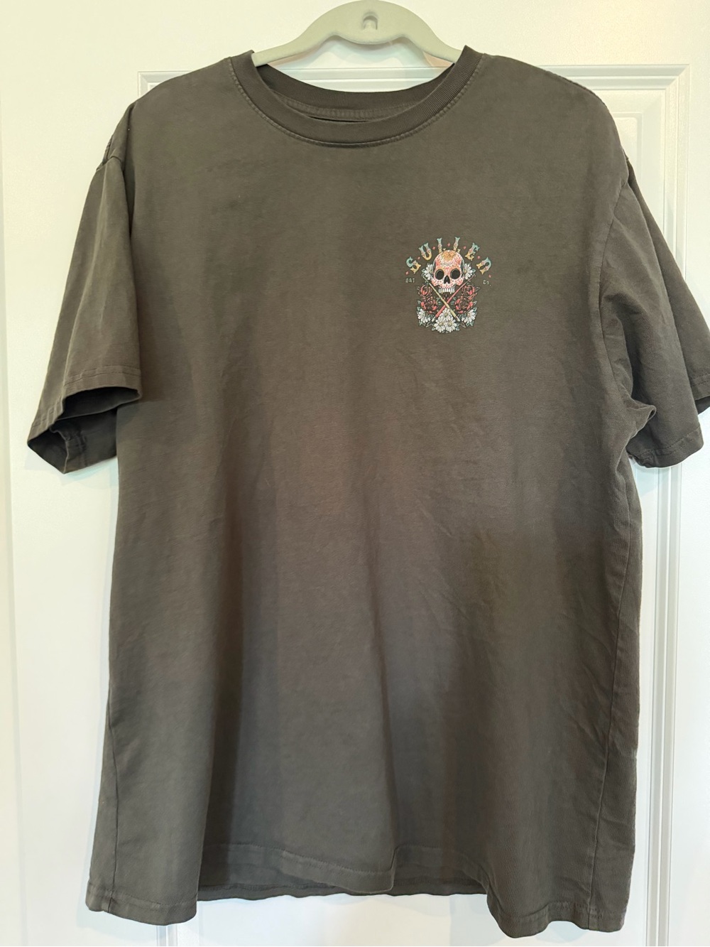 Sullen brand Skull Graphic Short-Sleeve T-Shirt - Olive